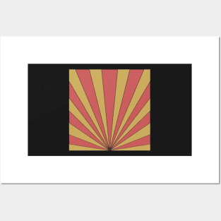 retro sunburst design Posters and Art